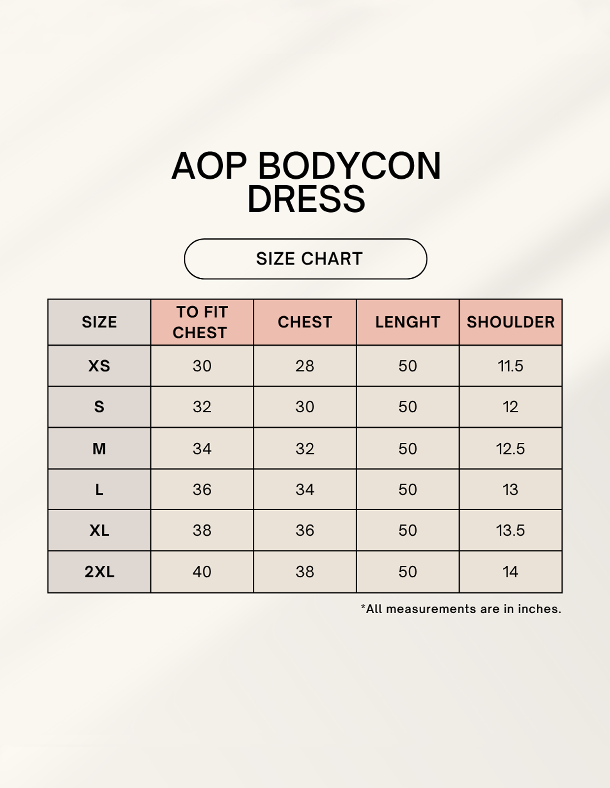 Color_Size Chart